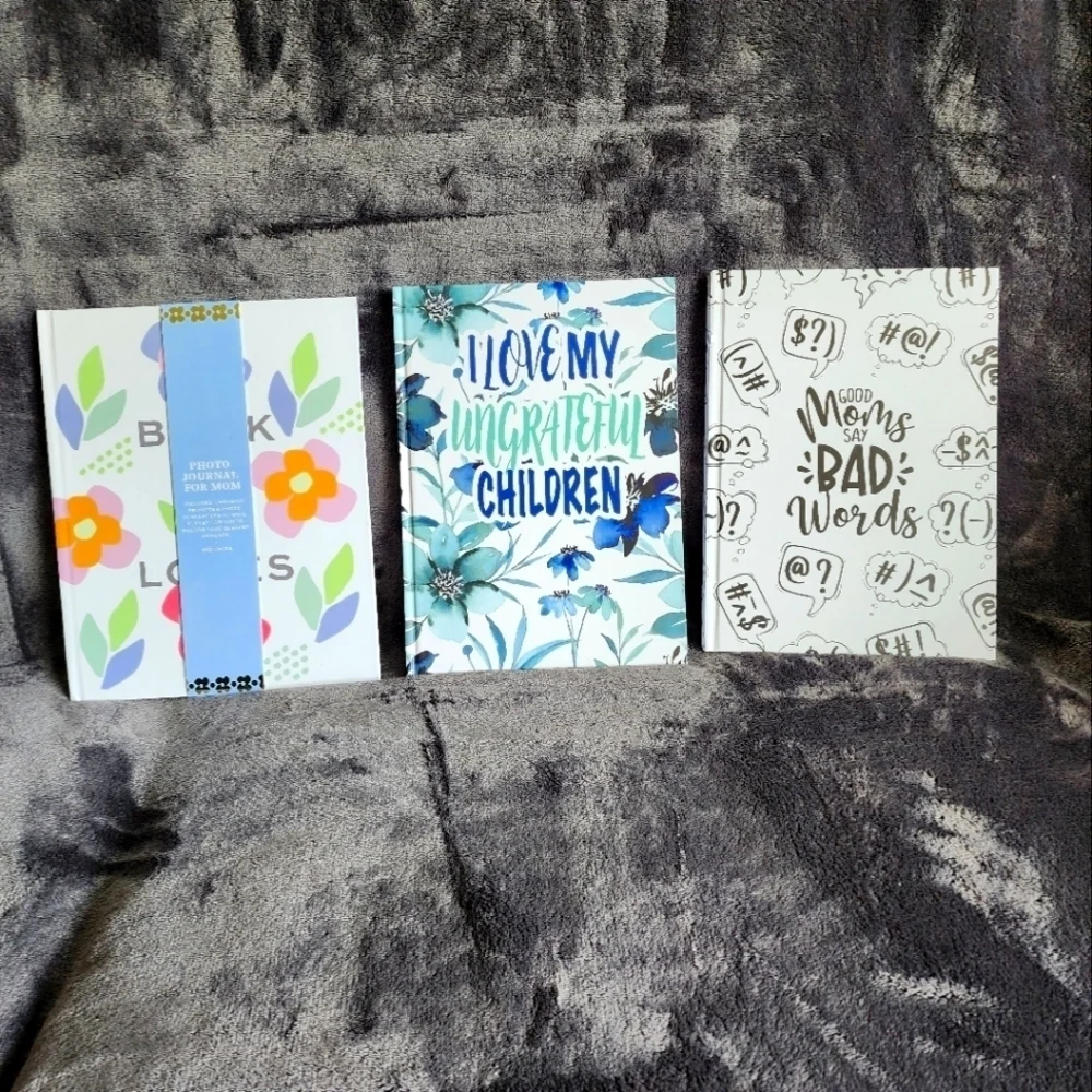 Bundle of Mother's photo journal & 2 notebooks funny edition